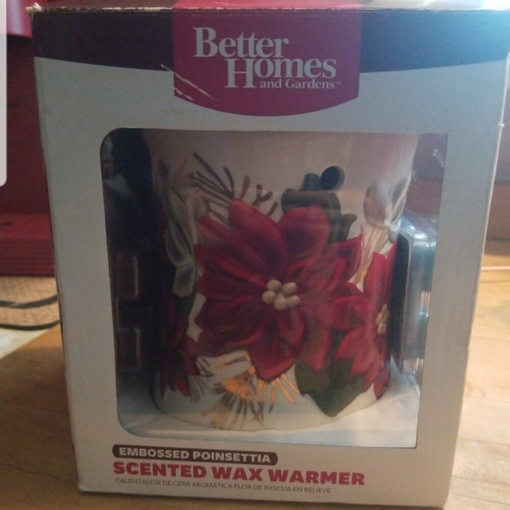 Poinsetta wax warmer- new